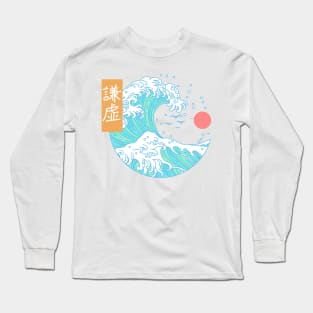 kanagawa great wave pastel Long Sleeve T-Shirt